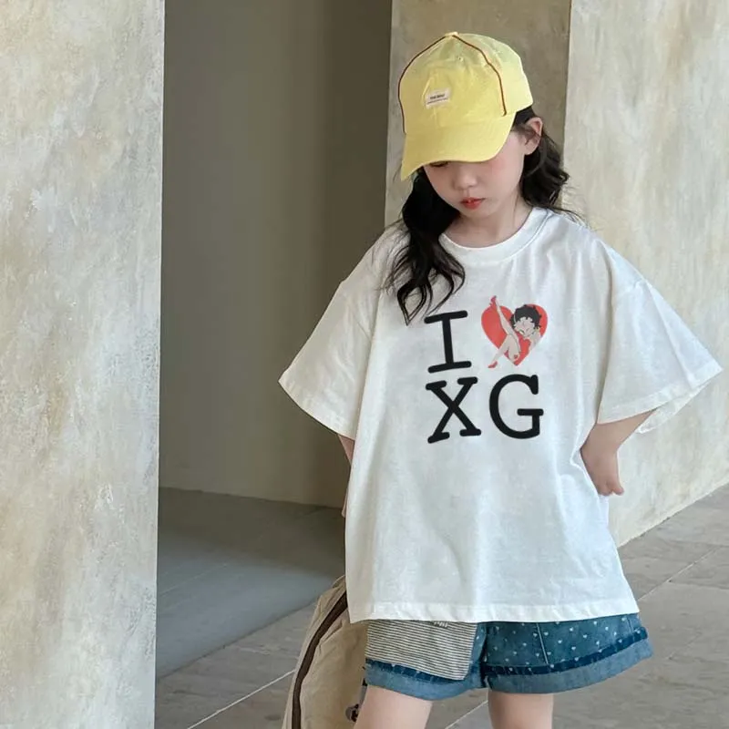 【90-160cm】これを逃す手はない 好感度UP カジュアル トレンド 女の子 半袖 Ｔシャツ