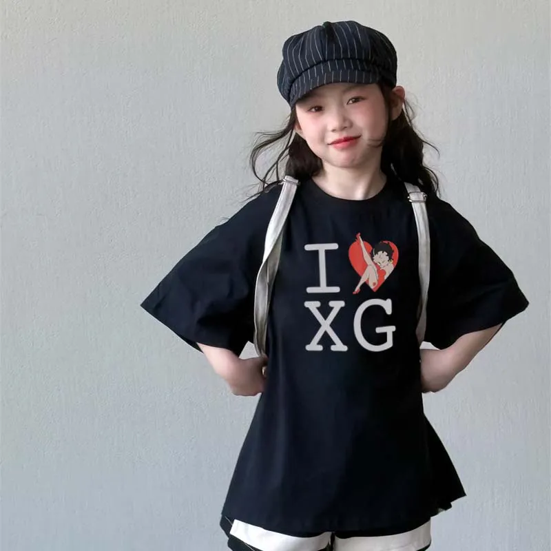 【90-160cm】これを逃す手はない 好感度UP カジュアル トレンド 女の子 半袖 Ｔシャツ