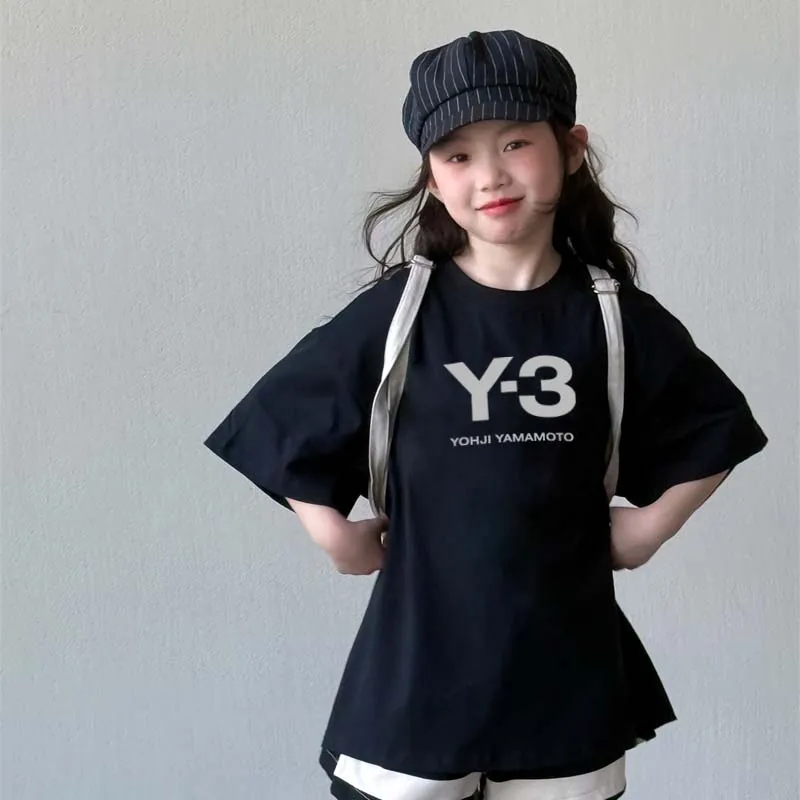 【90-160cm】ママたちに大好評 好感度UP シンプル トレンド 女の子 半袖 Ｔシャツ