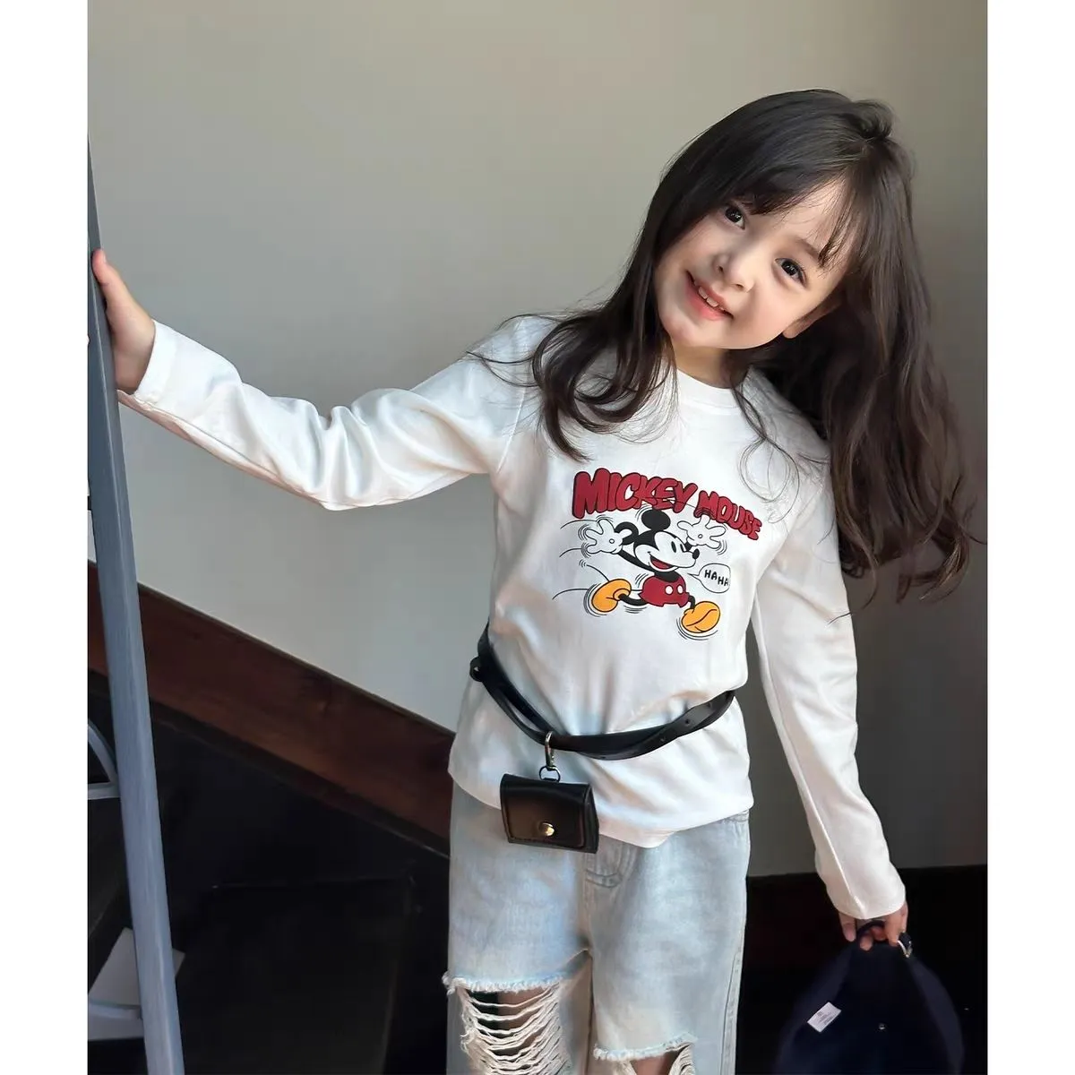 【90-160cm】毎日着たくなる 大活躍 可愛い 合わせやすい 女の子 長袖 Ｔシャツ