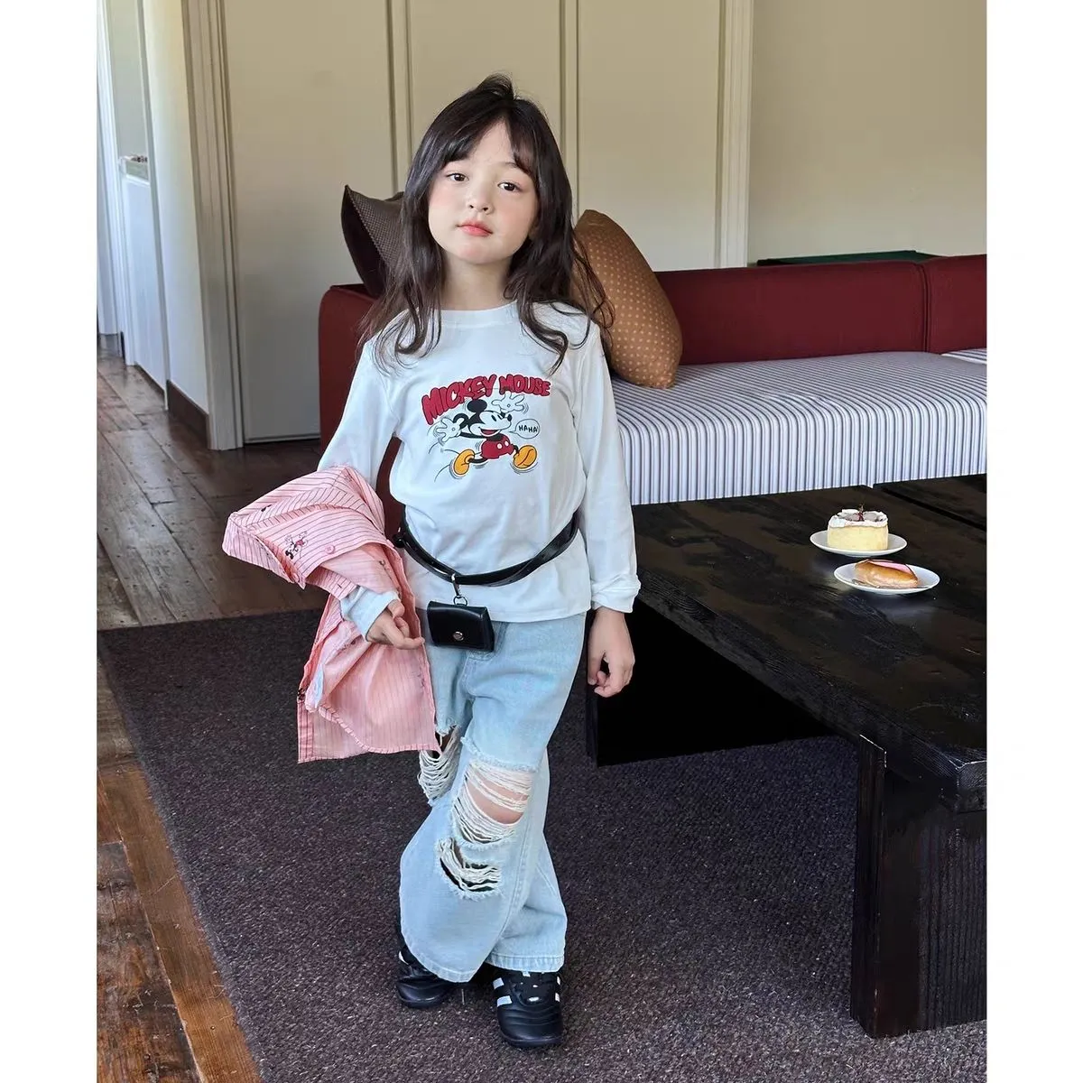 【90-160cm】毎日着たくなる 大活躍 可愛い 合わせやすい 女の子 長袖 Ｔシャツ