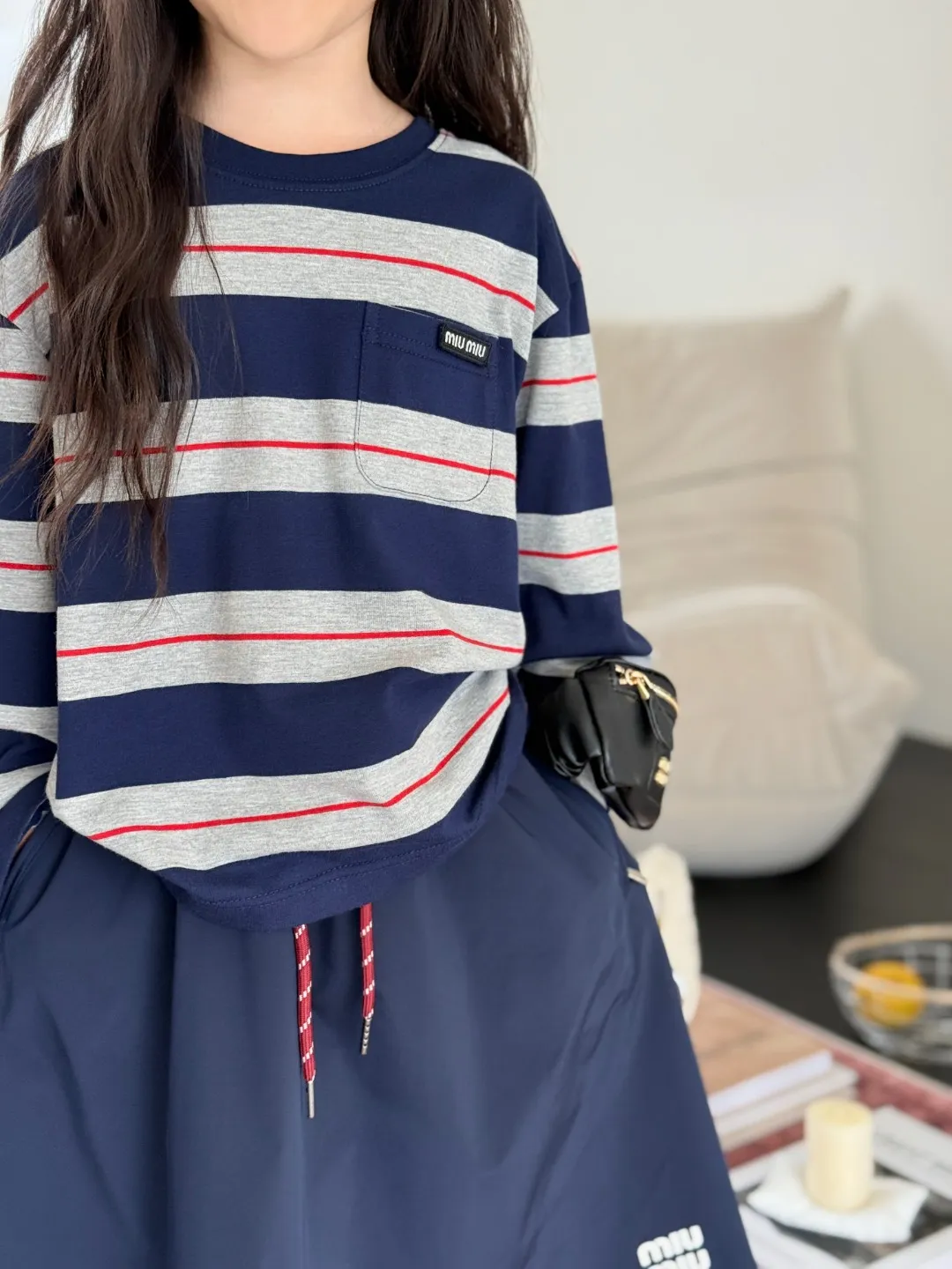【110-150cm】SNS映えコーデに 品質満点 カジュアル トレンド 女の子 長袖Ｔシャツ/スカート
