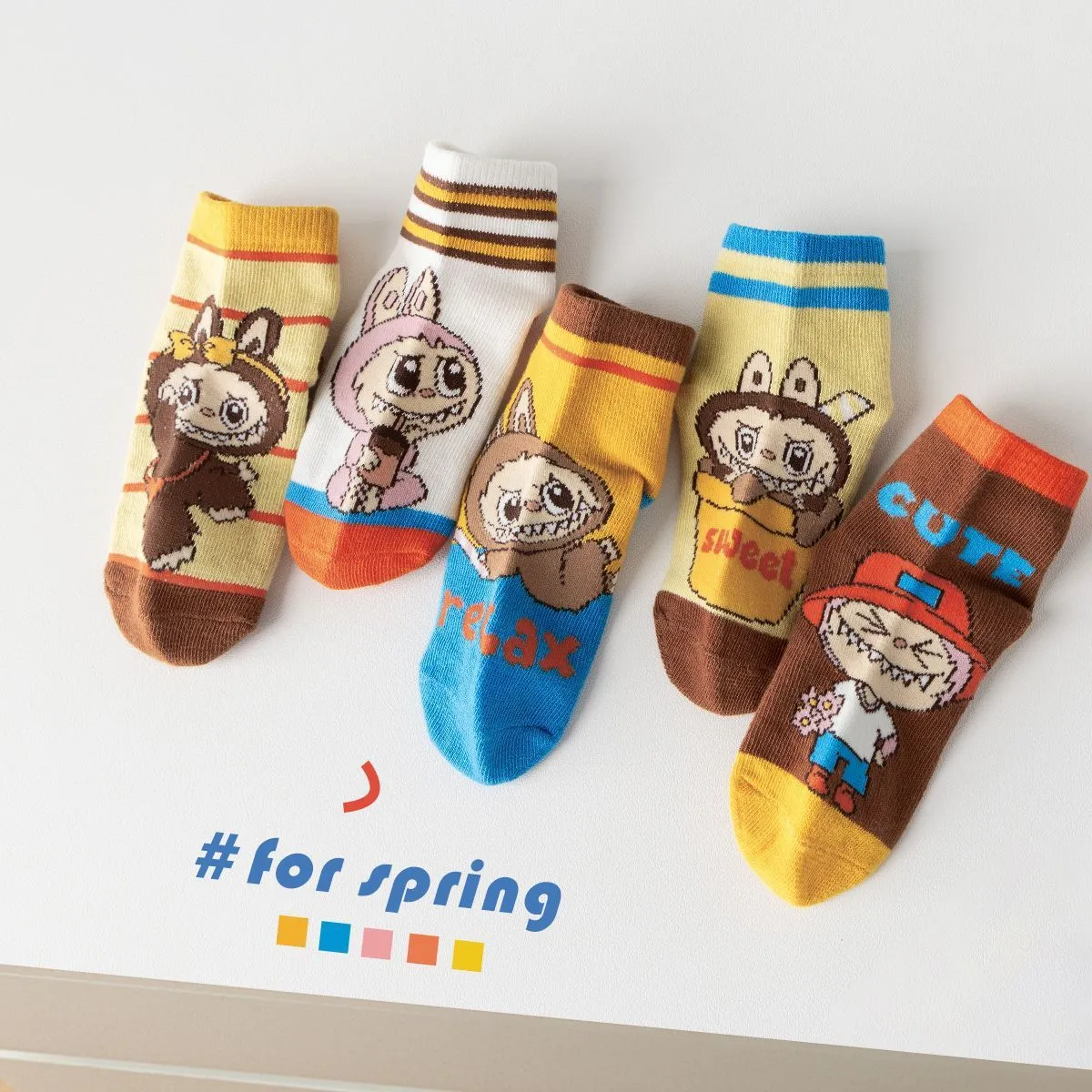 【激安1円！！】５足セット 人気爆発中 売れ筋 キャラクター 可愛い 通気性抜群 ソックス