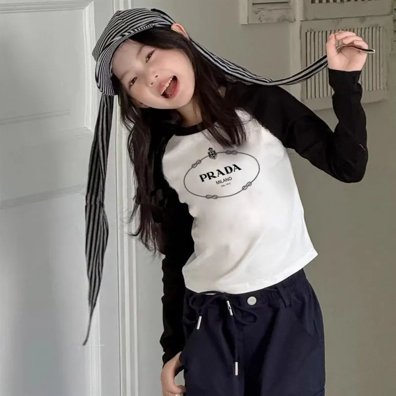 【110-170cm】トレンド感たっぷり 新作 おしゃれ カジュアル 女の子 長袖 Ｔシャツ
