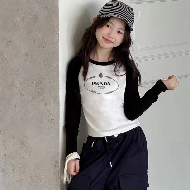 【110-170cm】トレンド感たっぷり 新作 おしゃれ カジュアル 女の子 長袖 Ｔシャツ