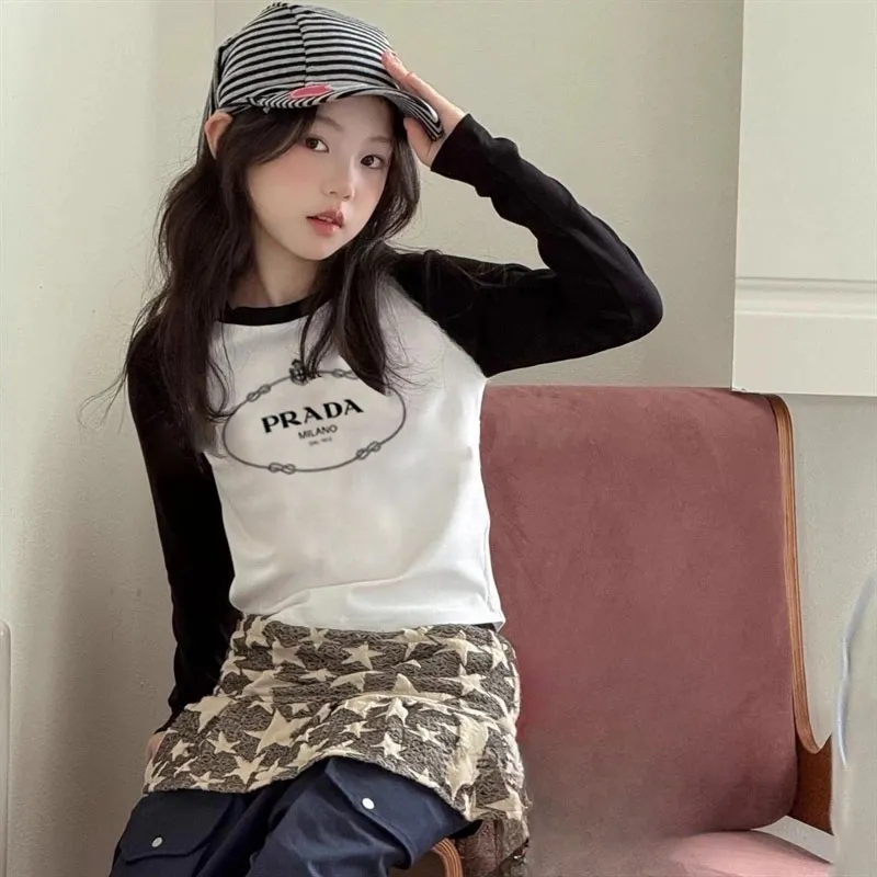 【110-170cm】トレンド感たっぷり 新作 おしゃれ カジュアル 女の子 長袖 Ｔシャツ