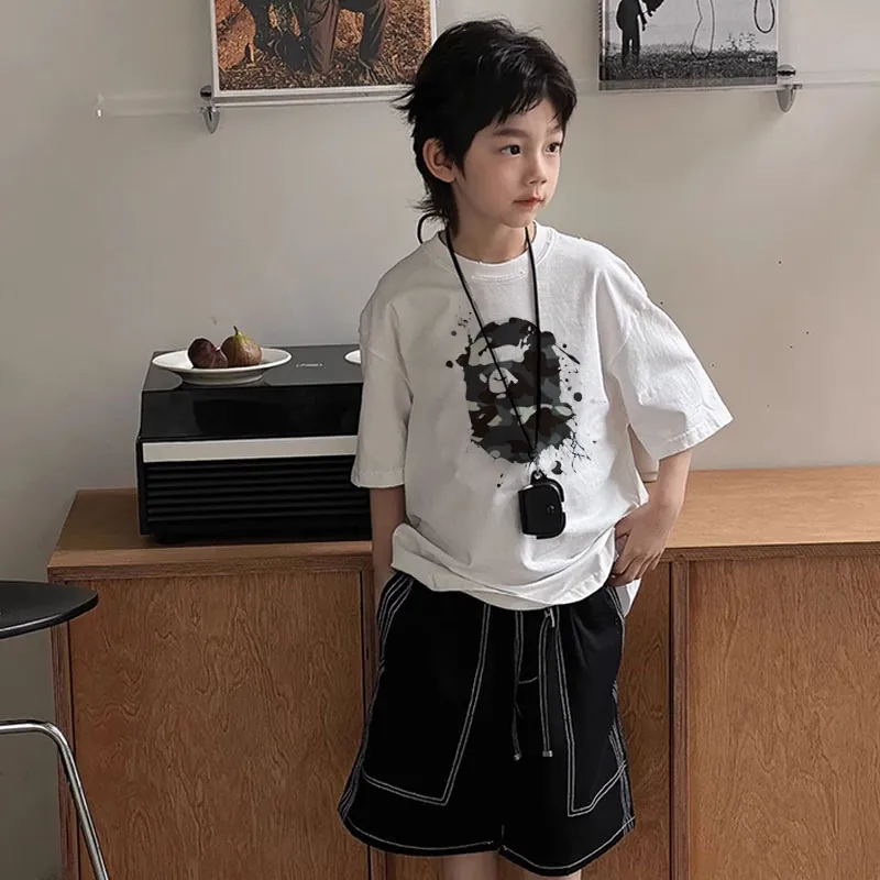 【90-160cm】トレンド感たっぷり 大注目 カジュアル デザイン満点 男の子 半袖 Ｔシャツ