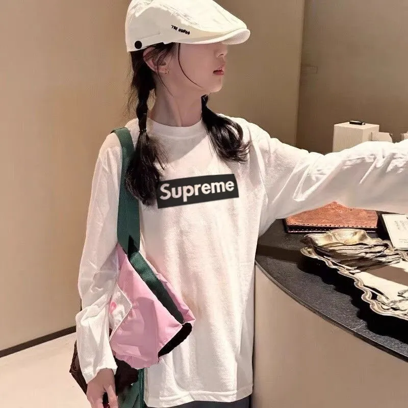 【90-160cm】好感度100％  爆売れ中 トレンド  シンプル 快適 女の子 長袖 Ｔシャツ