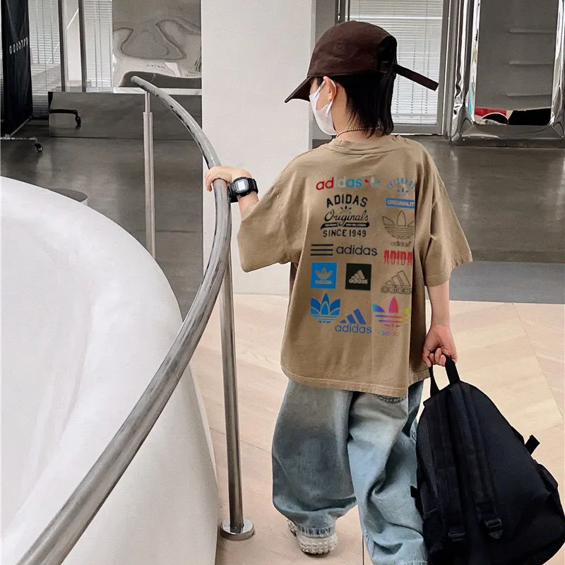 【90-160cm】コンフォート感抜群 大活躍 カジュアル 目立つ 男の子 半袖 Ｔシャツ