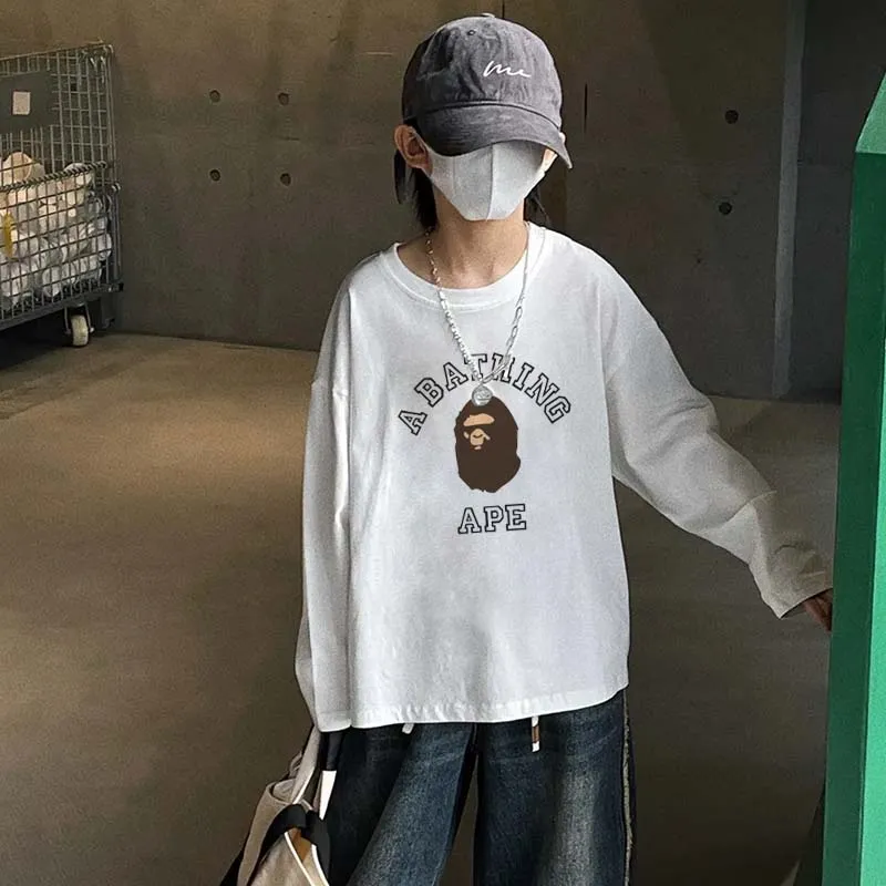 【90-160cm】話題沸騰中 絶対流行 カジュアル カッコイイ 男の子 長袖 Ｔシャツ