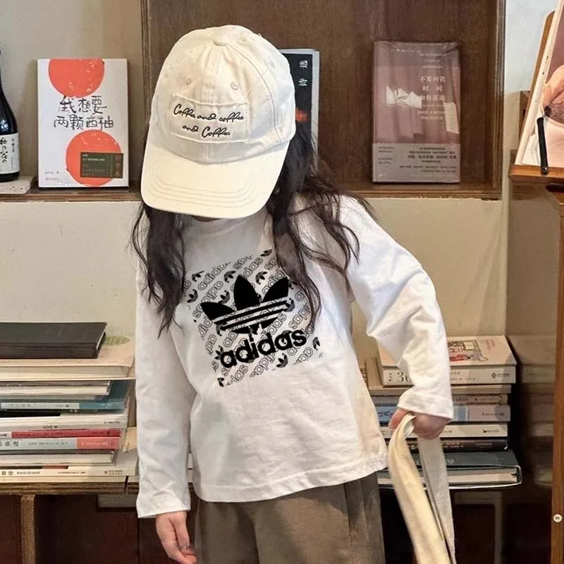 【90-160cm】SNS映えコーデに 好感度UP カジュアル シンプル 長袖 Ｔシャツ