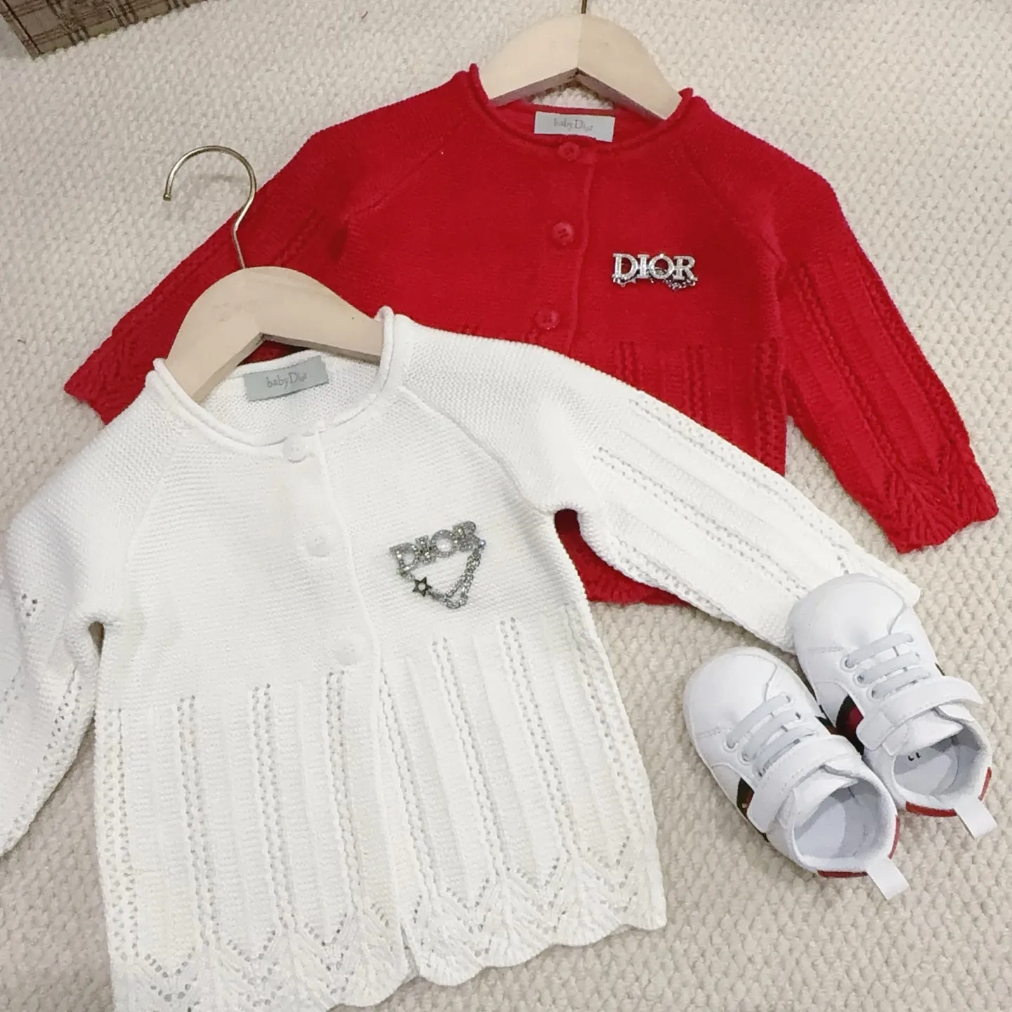 【66-100cm】おしゃれ度UP 好感度UP 品質満点 スウィート 女の子 ニット カーディガン