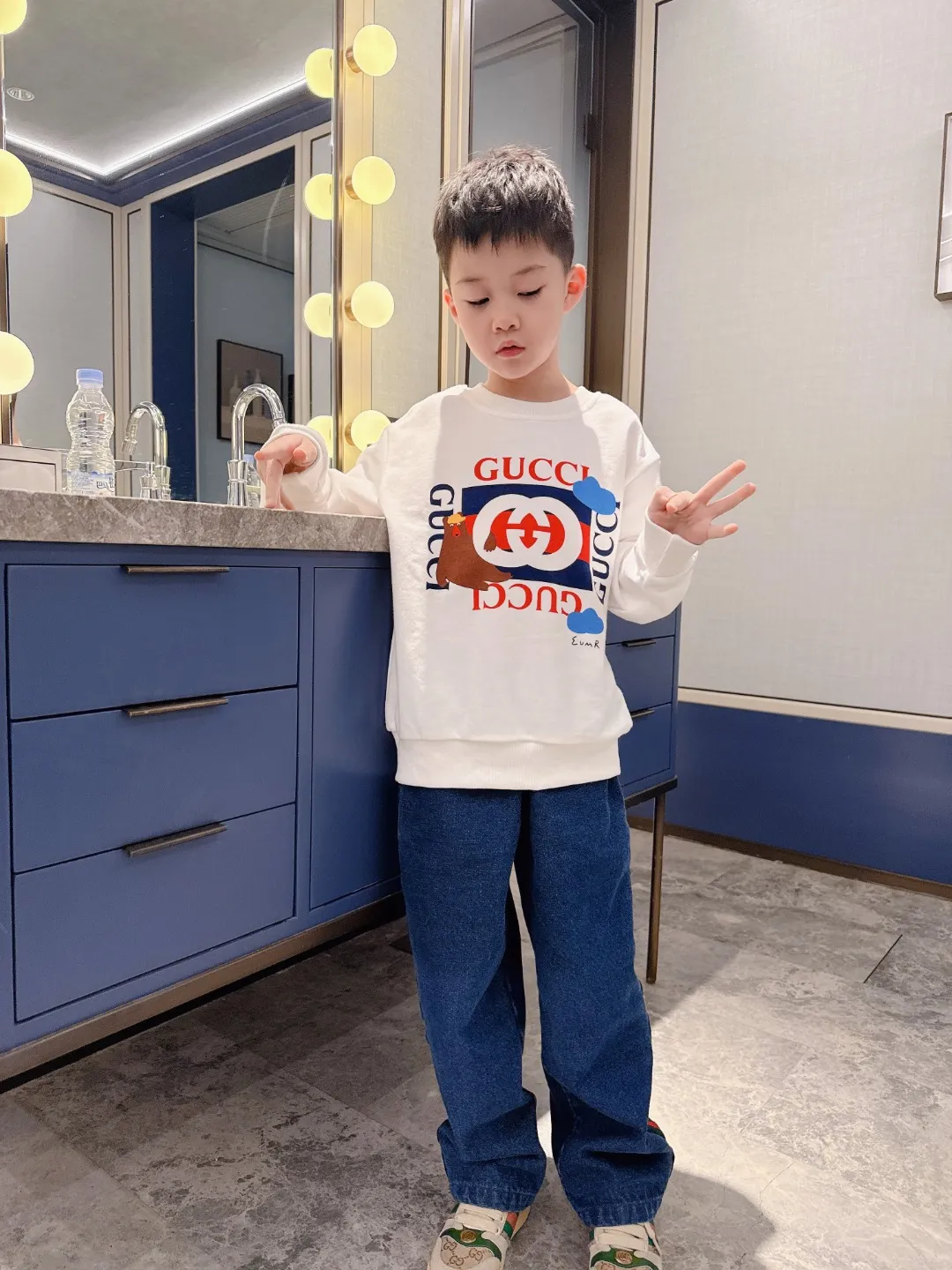 【100-160cm】これを逃す手はない 大人気 プリント トレンド  男の子 トレーナー