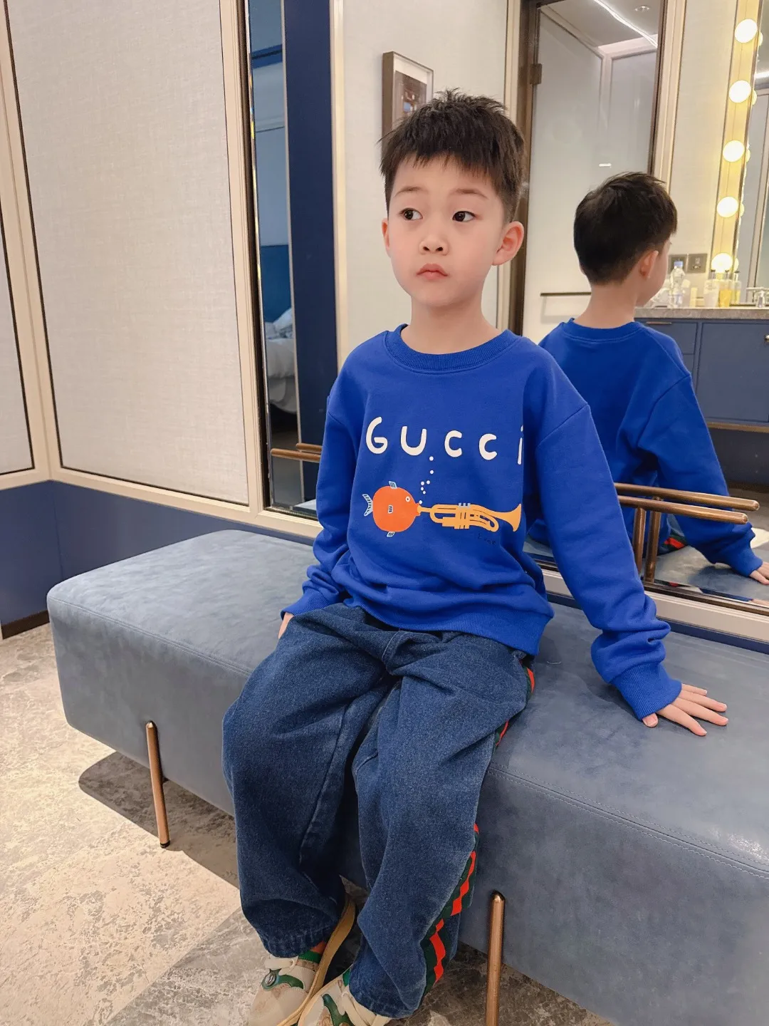 【100-160cm】存在感アップ  大人気 カジュアル トレンド  快適 男の子 トレーナー