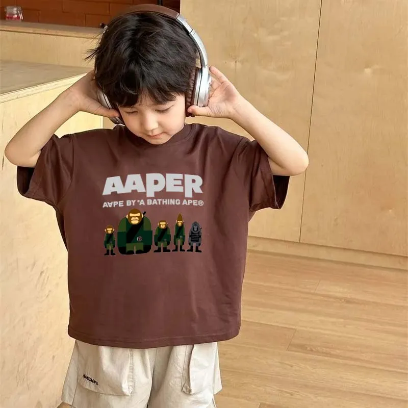 【90-160cm】トレンド感満点 取り入れたい カジュアル カッコイイ 男の子 Ｔシャツ