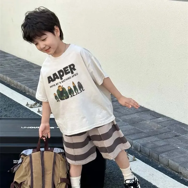 【90-160cm】トレンド感満点 取り入れたい カジュアル カッコイイ 男の子 Ｔシャツ